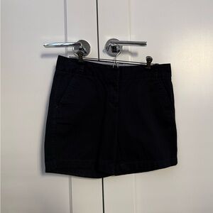 J. Crew Black Cotton Bermuda Shorts